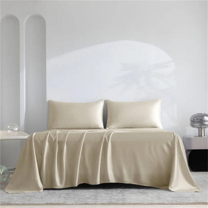 Home 100% Bamboo Flat Sheet 1Pc Luxury Soft Bed Sheet Cover Single Double King Queen Size Bed Sheets Silky (Pillowcase Need Buy)